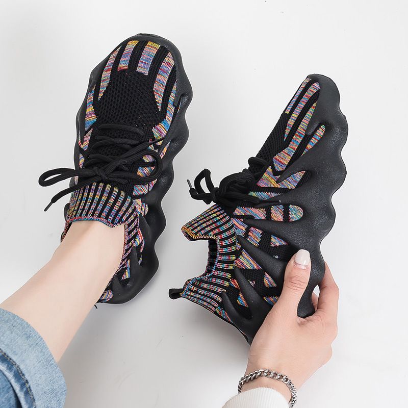 SXCHEN Women's Shoes Athletic Running Coconut Shoes Dad Shoes Octopus Breathable Mesh Versatile Student Casual Sports Shoes Trendy Sports Shoes Running Shoes Ladies Shoe elastic band Girls