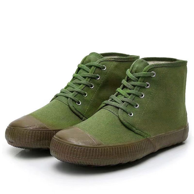 Men Shoes Boots Ankle Bootie High-Top Liberation Shoes, Labor Protection Shoes, Gaobang Farmland Outdoor Construction Site Work, Wear-Resistant, Non-Slip And Comfortable Boots Green,EU42