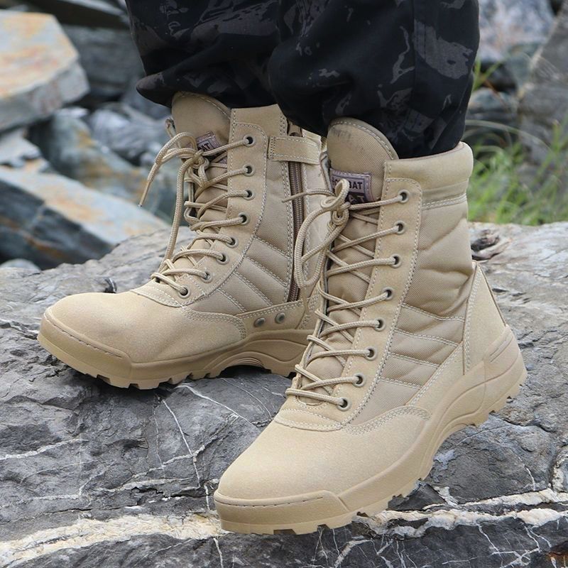 SXCHEN Men's Shoes Boots Ankle Bootie Jungle Boots, Hiking Boots, Desert Boots, Combat Boots, Tactical Boots, High Top Short Boots