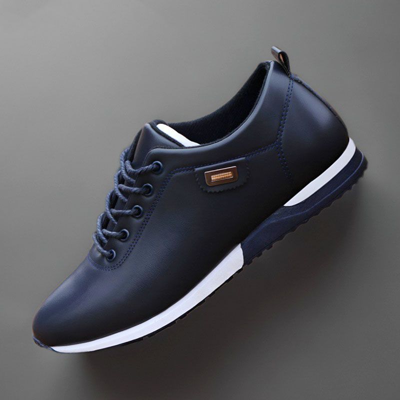 SXCHEN Men's Shoes Oxfords Formal Shoes, Korean Style Casual Shoes, Waterproof Sports Shoes, Breathable Sneakers, Youth Leather Shoes
