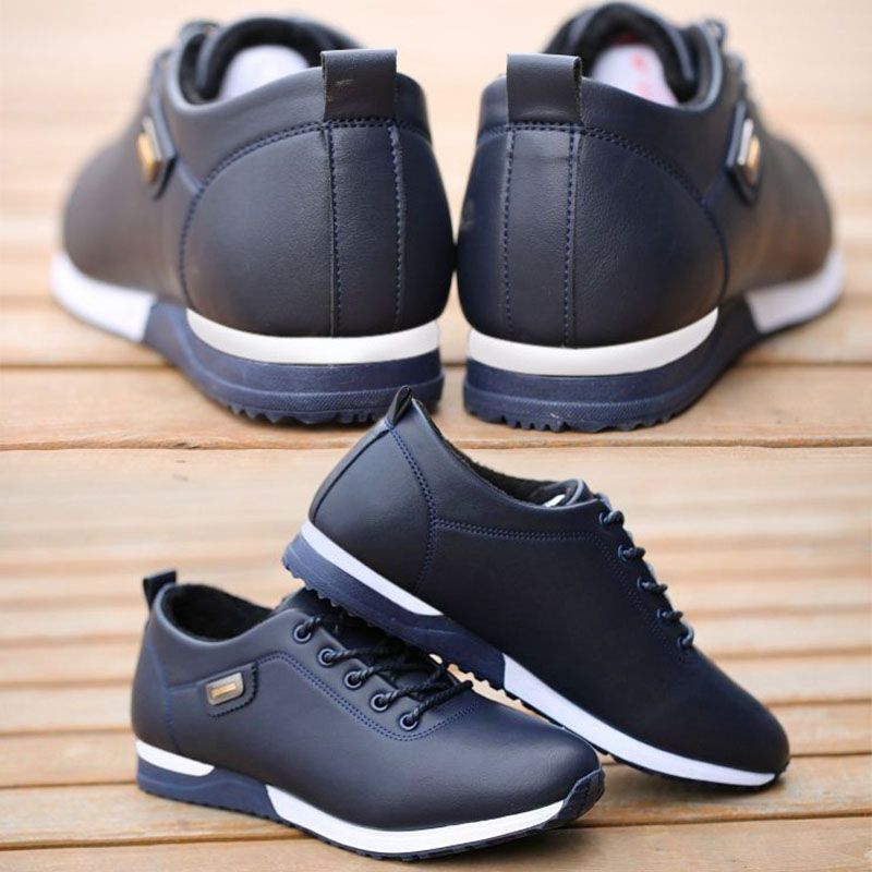 SXCHEN Men's Shoes Oxfords Formal Shoes, Korean Style Casual Shoes, Waterproof Sports Shoes, Breathable Sneakers, Youth Leather Shoes