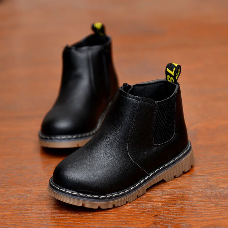 SXCHEN Kids Shoes Children's Unisex Martin Boots English Single Boots Short Boots Boys Boots Boutique Baby Leather Boots Boy Martin Boots Girl Short Boots Fashion Boots School Shoes Anti-sli