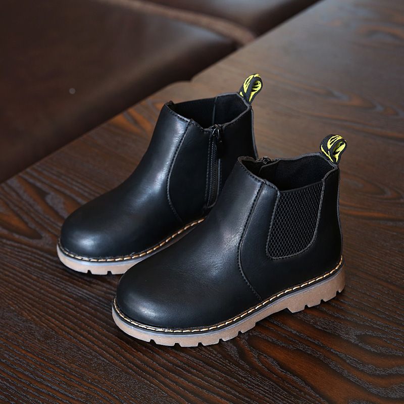 SXCHEN Kids Shoes Children's Unisex Martin Boots English Single Boots Short Boots Boys Boots Boutique Baby Leather Boots Boy Martin Boots Girl Short Boots Fashion Boots School Shoes Anti-sli