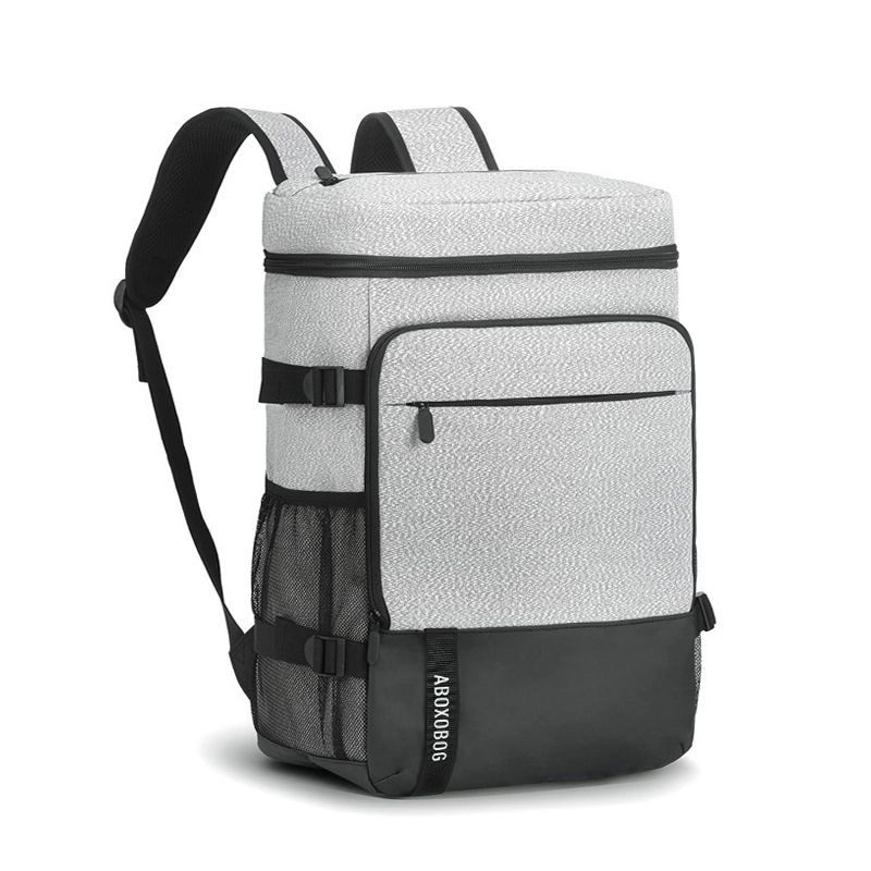 Men's Bags Fashion Backpacks Large-Capacity Insulated Bag Outdoor Ice Bag Picnic Bag Insulated Backpack Refrigerated Leak-Proof Backpack Hiking Backpack Travel Backpack Travel Bag Backpack Grey