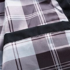 SXCHEN Men's Versatile Windbreaker Jacket – Black Lightweight Design With Stand Collar, Ribbed Trim, Plaid Lining, Suitable For Spring, Fall & Casual Outings