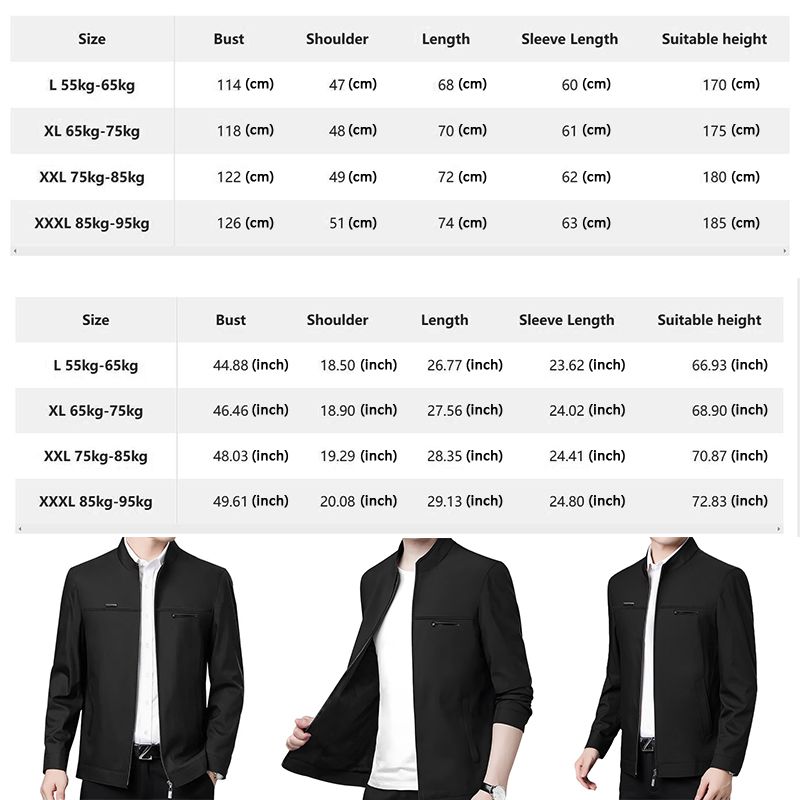 SXCHEN Men's Clothing Tops Jackets Coats New Coats For Men, Middle-Aged Casual Jackets, Daddy Tops, Middle-Aged And Elderly Jackets