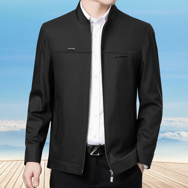 SXCHEN Men's Clothing Tops Jackets Coats New Coats For Men, Middle-Aged Casual Jackets, Daddy Tops, Middle-Aged And Elderly Jackets