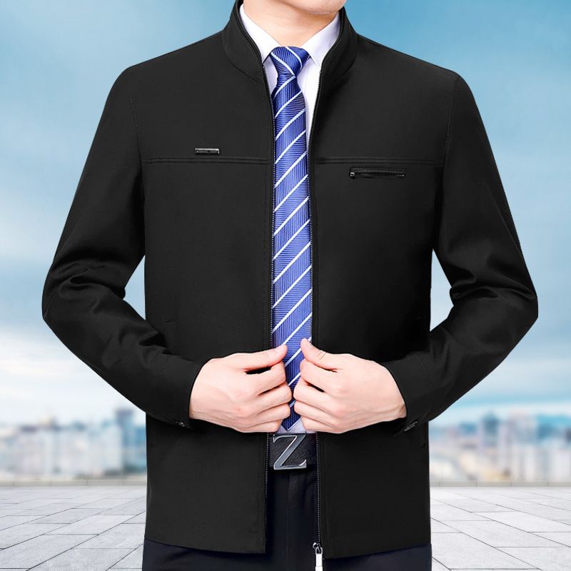 SXCHEN Men's Clothing Tops Jackets Coats New Coats For Men, Middle-Aged Casual Jackets, Daddy Tops, Middle-Aged And Elderly Jackets