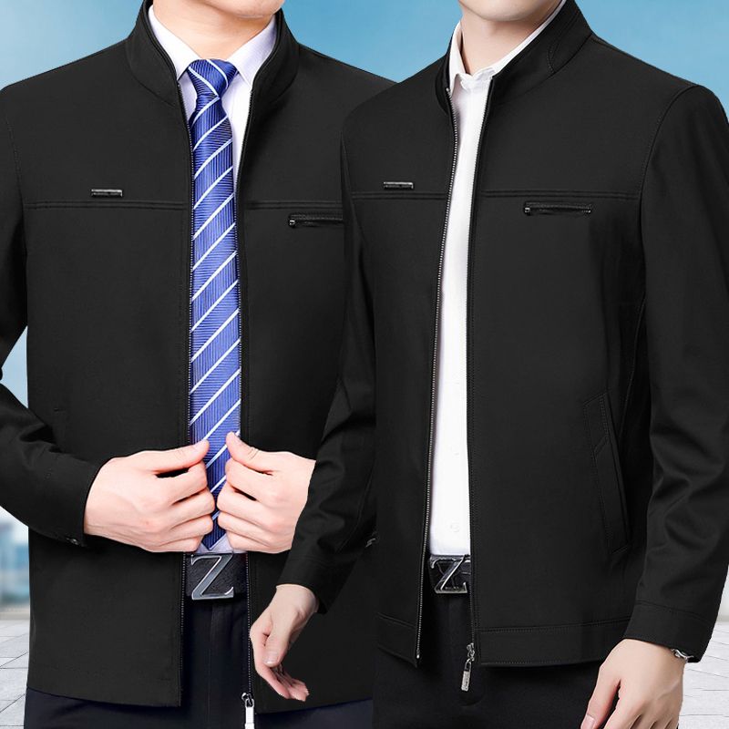 SXCHEN Men's Clothing Tops Jackets Coats New Coats For Men, Middle-Aged Casual Jackets, Daddy Tops, Middle-Aged And Elderly Jackets
