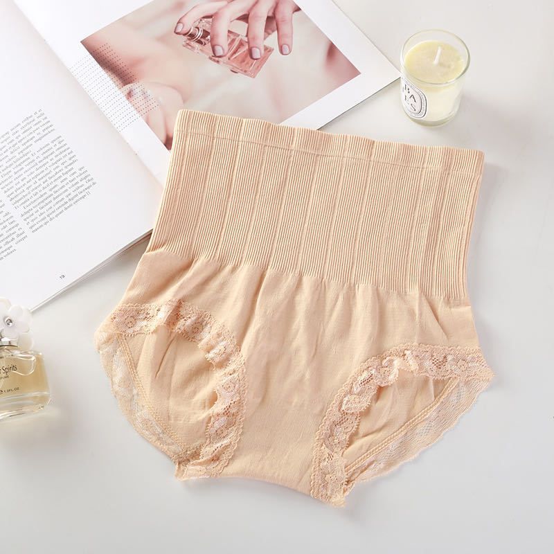 SXCHEN Women's Clothing Lingerie Panties【4-Pack】Seamless High Waist Tummy Control Panties Butt Lift Shaping Pants Body Shaping Lace Panties Sport Underpants