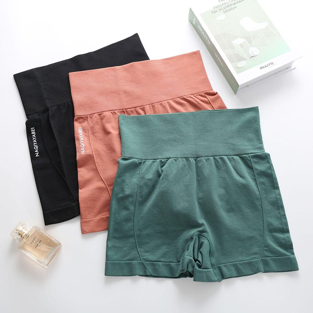 SXCHEN Women's Clothing Shorts【3-Pack】High-Waisted Tummy-Tightening Butt-Lifting Yoga Warm-Up Pants For Fitness Slimming Tight Running Sports Shorts