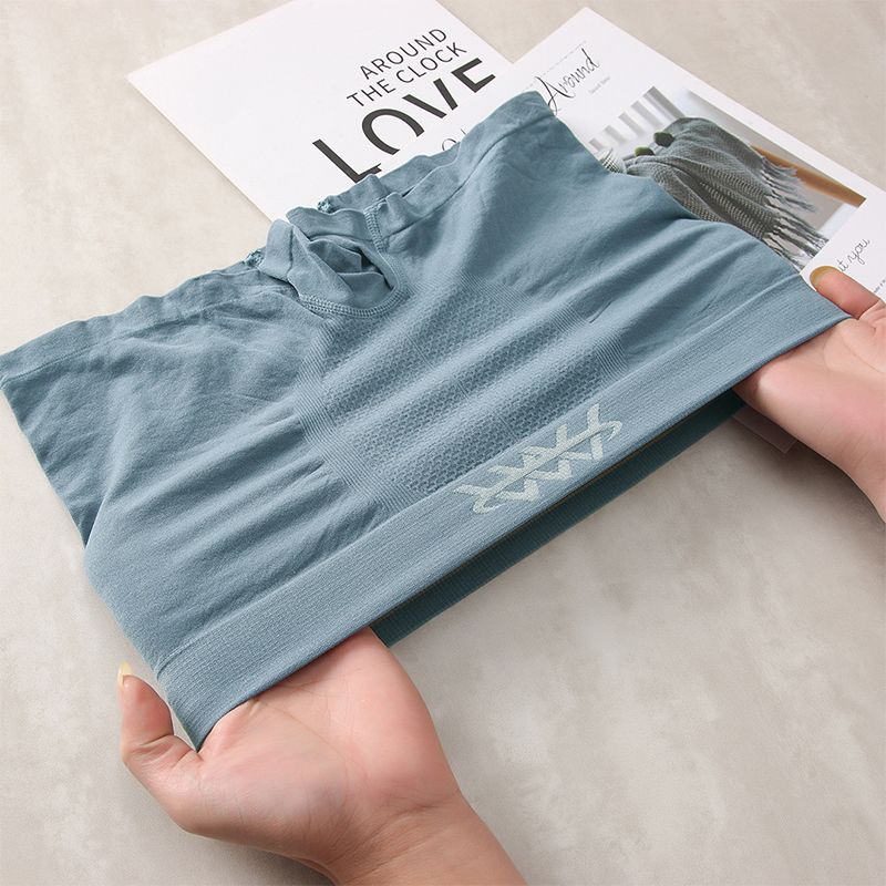 SXCHEN Men's Underwear Boxer Briefs 【5 Pack 】 Mid-Waist Seamless Boxer Briefs, Seamless, Breathable, Soft, Elastic And Comfortable, Sports Large Size Boxer Briefs