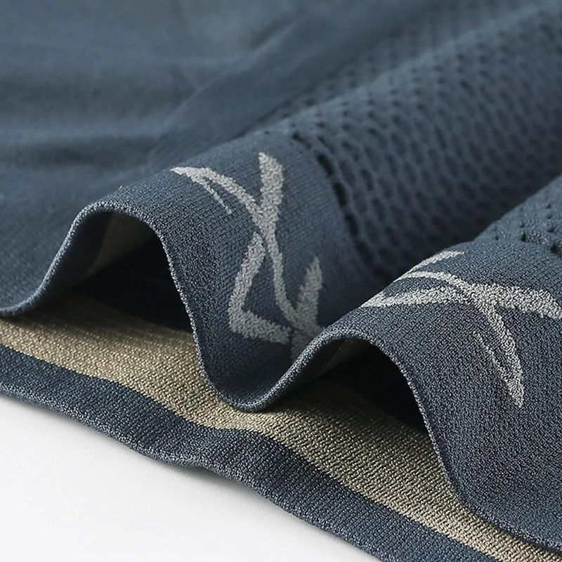 SXCHEN Men's Underwear Boxer Briefs 【5 Pack 】 Mid-Waist Seamless Boxer Briefs, Seamless, Breathable, Soft, Elastic And Comfortable, Sports Large Size Boxer Briefs