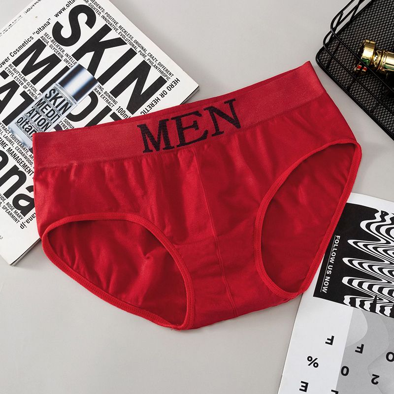 【5-Pack】 SXCHEN Men's Clothing Underwear Briefs Seamless Plus Size Teen  Underwear Breathable And Comfortable Sports Mid-Waist Briefs