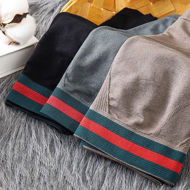 SXCHEN Men's Underwear Boxer Briefs 【3-Pack】New Seamless Mid-Waist Cotton Trousers And Boxer Briefs With U-Convex Design Underwear Boxer Briefs