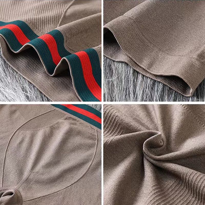 SXCHEN Men's Underwear Boxer Briefs 【3-Pack】New Seamless Mid-Waist Cotton Trousers And Boxer Briefs With U-Convex Design Underwear Boxer Briefs
