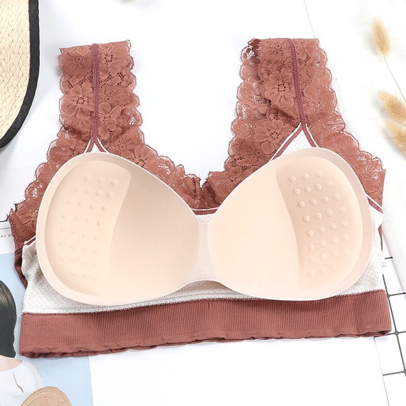 SXCHEN 【2-Pack】Women's Clothing Lingerie Bras Lace Tube Top Beautiful Back Bra Chest-Wrapped Sports Bra Suspender Straps Yoga Vest Underwear Bras