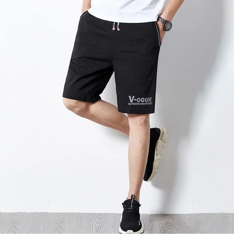 SXCHEN New Men's Shorts Casual Sports Five-point Pants Loose Breathable Man Quick-drying Large Pants Beach Pants Knee Length Shorts Fashion Cotton trousers Tide Boy Clothes Students Birthday Trousers