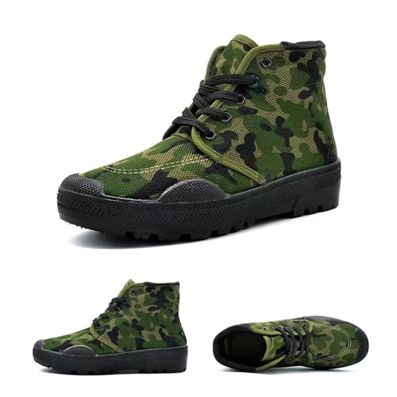 SXCHEN New Men's Shoes Liberation Shoes Fashion Wear-resistant Construction Site Work Shoes Breathable Non-Slip Dad Shoes Canvas Shoes Single Man Shoes Men Boots Boy Soldier Sports Gift Air Force Shoe