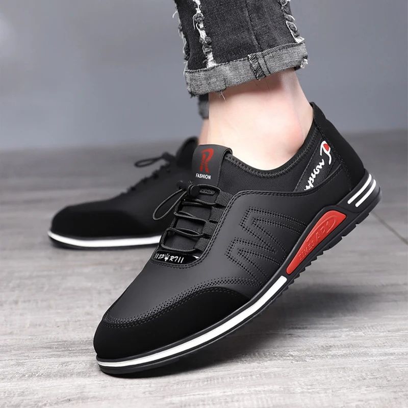 SXCHEN Men's Shoes Sports Shoes Breathable and Versatile British Style Trendy Shoes for Boy Students Hot Trend Business Loafers Official Online Man Shoes Festival Gift Wedding PU