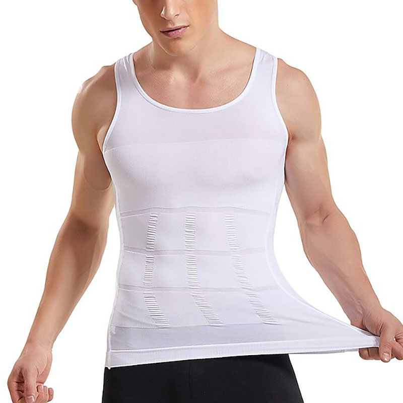 SXCHEN New Arrivals Men Slimming Underwear Body Shaper Waist Cincher Corset Men Shaper Vest Body Belly Waist Shapewear Tops Boy Holiday Party Birthday Gift Dad Husband Daily Event Office Cool Student