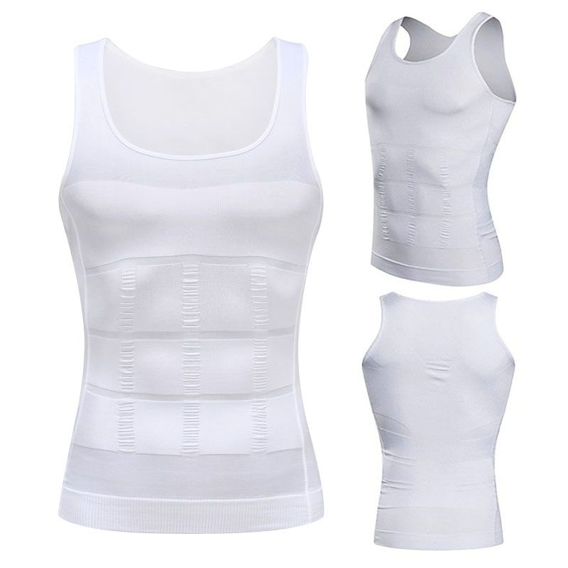 SXCHEN New Arrivals Men Slimming Underwear Body Shaper Waist Cincher Corset Men Shaper Vest Body Belly Waist Shapewear Tops Boy Holiday Party Birthday Gift Dad Husband Daily Event Office Cool Student
