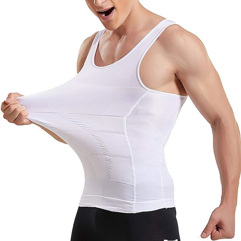 SXCHEN New Arrivals Men Slimming Underwear Body Shaper Waist Cincher Corset Men Shaper Vest Body Belly Waist Shapewear Tops Boy Holiday Party Birthday Gift Dad Husband Daily Event Office Cool Student