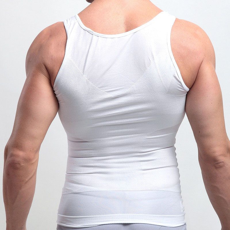 SXCHEN New Arrivals Men Slimming Underwear Body Shaper Waist Cincher Corset Men Shaper Vest Body Belly Waist Shapewear Tops Boy Holiday Party Birthday Gift Dad Husband Daily Event Office Cool Student