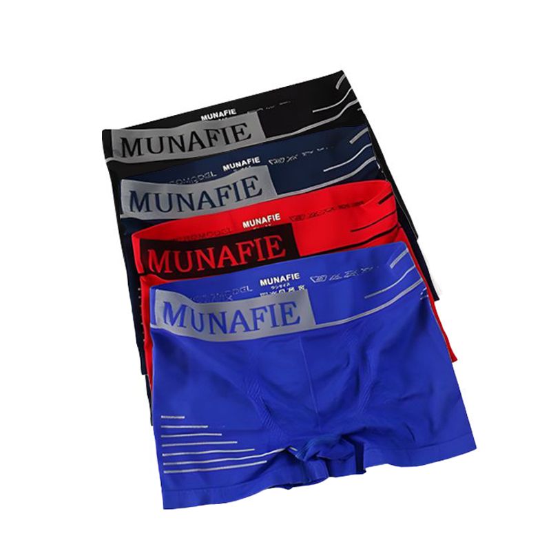 SXCHEN Men's Underwear Boxer Briefs 【4-Pack】New Style Boxer Briefs,Breathable, Highly Elastic And Comfortable Boxer Shorts Briefs