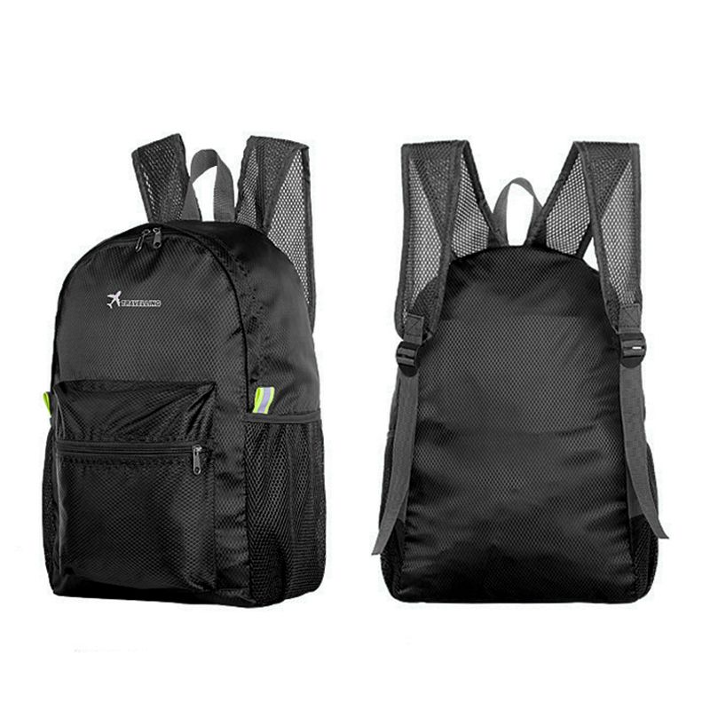 SXCHEN New Men Bag Unisex Foldable Collapsible Travel Backpack Mountain Climbing Walking Camping Ultra-light Folding Leisure Bag Large Capacity Blue Shopping Bag Student Men Women Mom Wife Gift