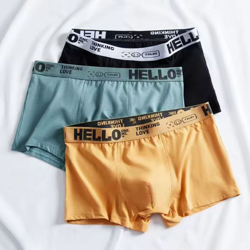 SXCHEN Men'S Clothing Underwear Boxer Briefs Popular Underwear Men'S Large Size Mid-Waist Antibacterial Breathable Comfortable Cotton Boxer Shorts Underwear