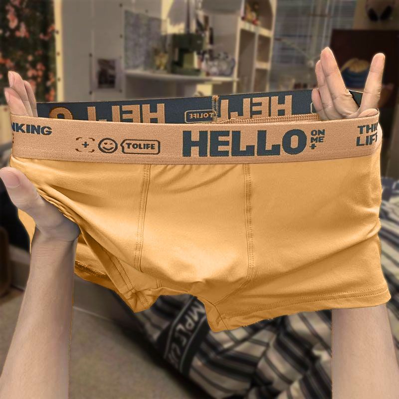 SXCHEN Men'S Clothing Underwear Boxer Briefs Popular Underwear Men'S Large Size Mid-Waist Antibacterial Breathable Comfortable Cotton Boxer Shorts Underwear