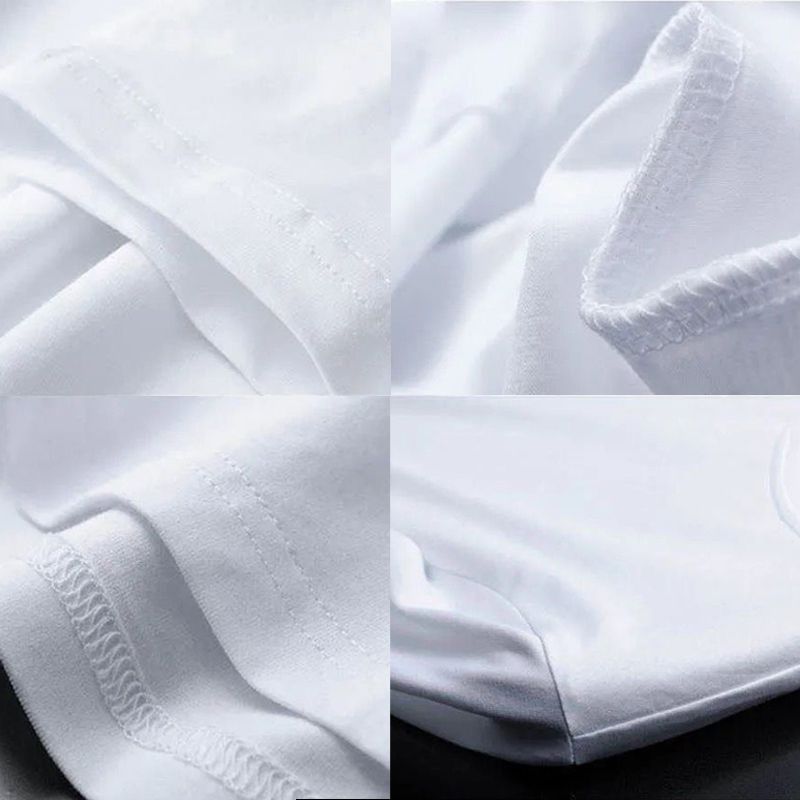 SXCHEN New 3 packs T-Shirts Men's Clothing Tops Man Short-Sleeved Star Printing Student Plus Size Boy Fashion Festival Office Gift U Unisex Lovers Sport Crew Neck Black White Gray Sets Dad Casua