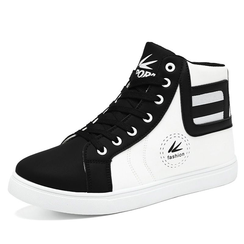 SXCHEN Men's Shoes Boots Ankle Bootie High-Top Shoes Korean Style Trendy Sneakers Student Sports Casual Shoes  Youth Trendy Shoes Sports Shoes Short Boots