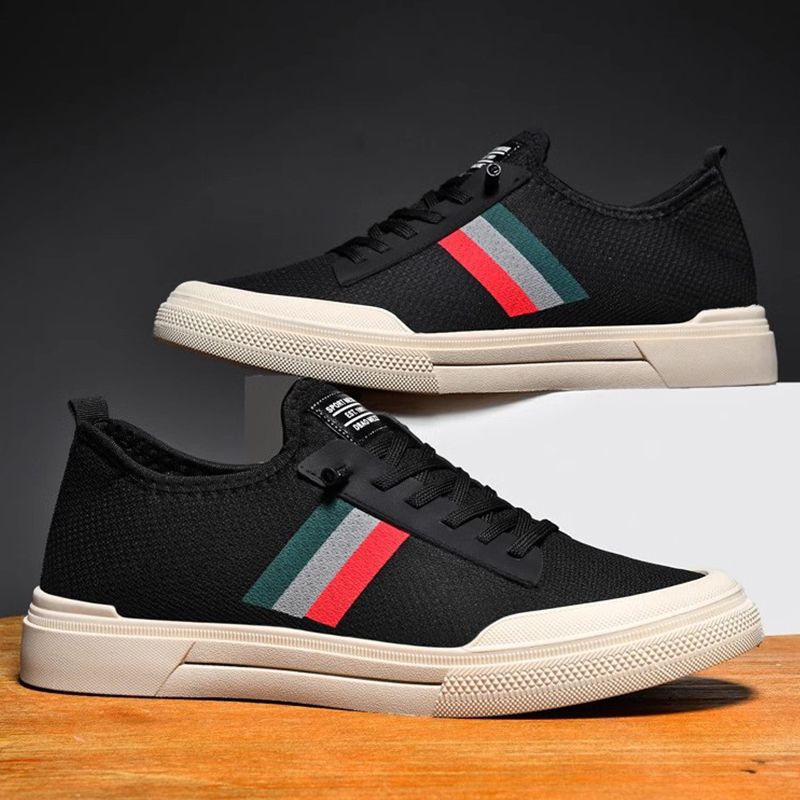 SXCHEN Men's Shoes Sneakers Breathable Mesh Shoes, Thick-Soled Sports Casual Shoes, Versatile Low-Top Shoes, Dad Shoes, Running Shoes