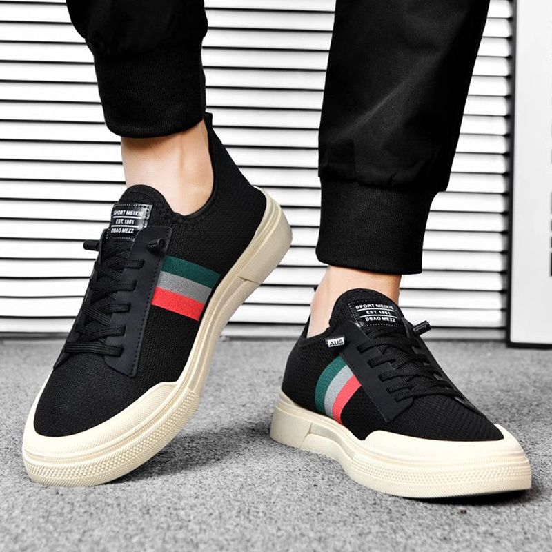 SXCHEN Men's Shoes Sneakers Breathable Mesh Shoes, Thick-Soled Sports Casual Shoes, Versatile Low-Top Shoes, Dad Shoes, Running Shoes