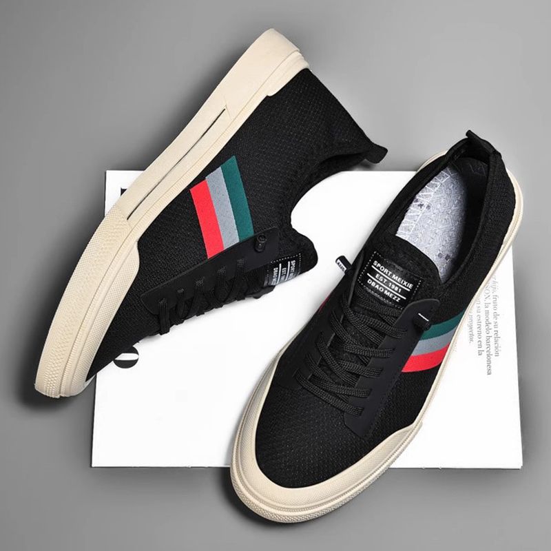 SXCHEN Men's Shoes Sneakers Breathable Mesh Shoes, Thick-Soled Sports Casual Shoes, Versatile Low-Top Shoes, Dad Shoes, Running Shoes