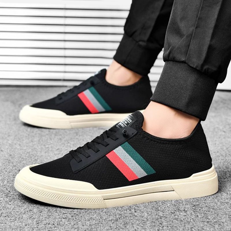 SXCHEN Men's Shoes Sneakers Breathable Mesh Shoes, Thick-Soled Sports Casual Shoes, Versatile Low-Top Shoes, Dad Shoes, Running Shoes