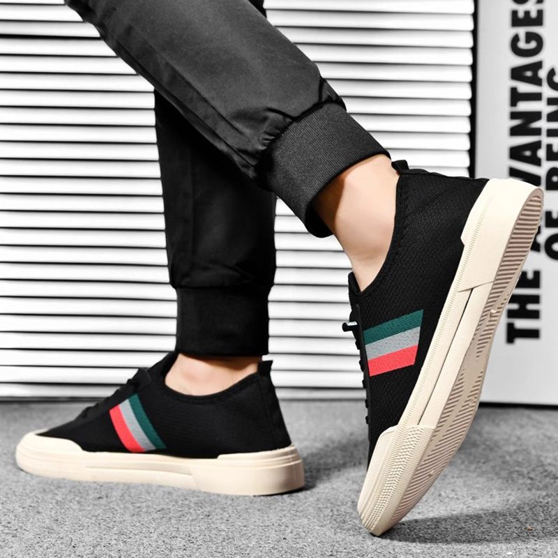 SXCHEN Men's Shoes Sneakers Breathable Mesh Shoes, Thick-Soled Sports Casual Shoes, Versatile Low-Top Shoes, Dad Shoes, Running Shoes
