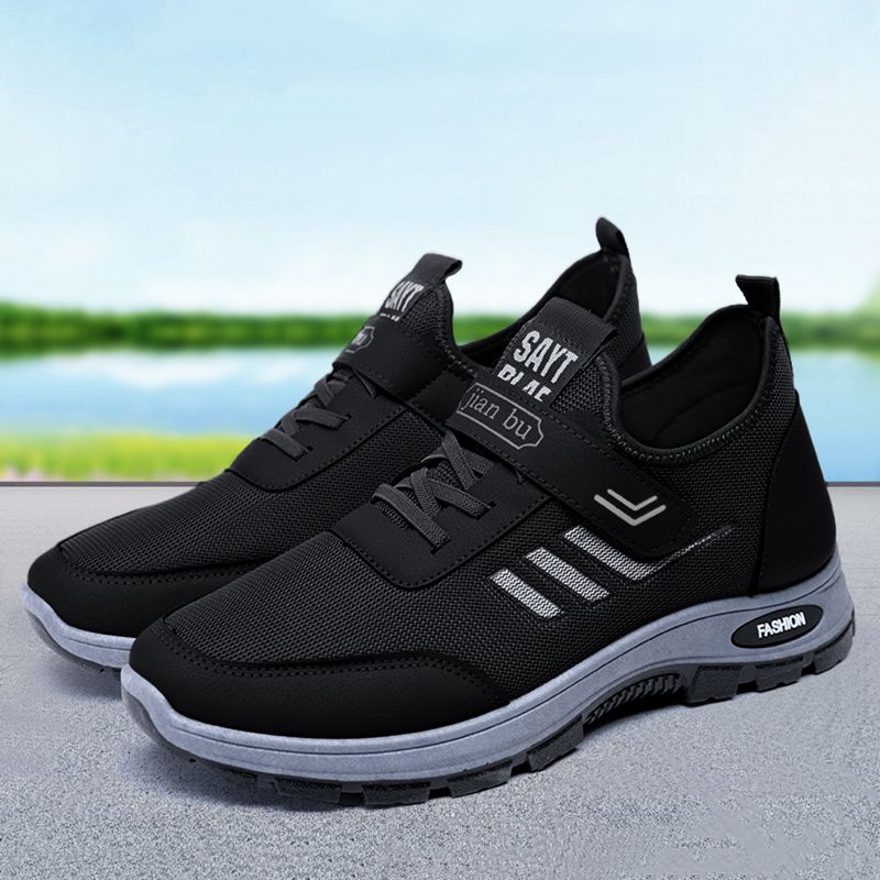 SXCHEN Men's Shoes Sneakers New Style Walking Shoes, Breathable Soft Sole Running Shoes, Middle-aged And Elderly Casual Shoes, Sports Shoes