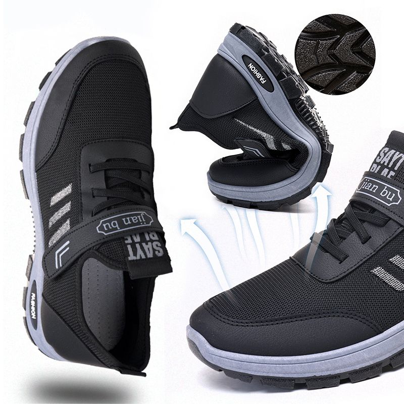 SXCHEN Men's Shoes Sneakers New Style Walking Shoes, Breathable Soft Sole Running Shoes, Middle-aged And Elderly Casual Shoes, Sports Shoes
