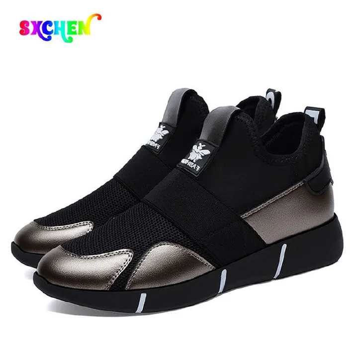 SXCHEN Women's Shoes Sneakers Butterfly Fly Knit Shoes Breathable Soft Sole Increased Black Trendy Versatile And Leisure Shoes Sneakers Sports Shoes Ladies Shoe Running elastic band Girls Scho