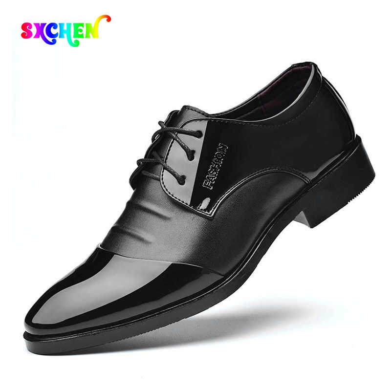 SXCHEN Men's Shoes Oxfords Leather Shoes Business Formal Shoes Casual Shoes Extra Large Leather Shoes Formal Shoes