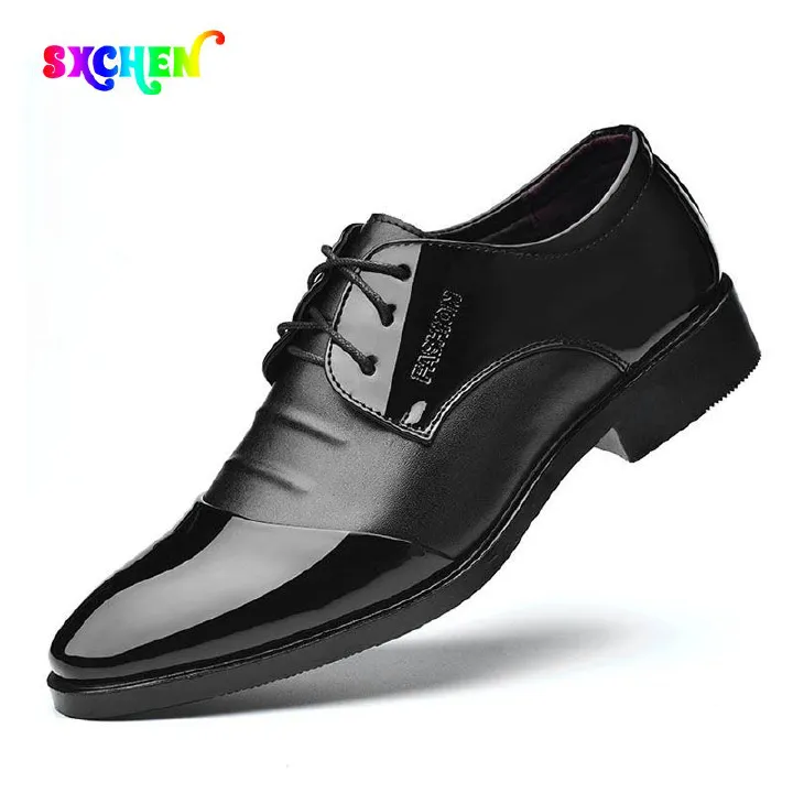 SXCHEN Men's Shoes Oxfords Leather Shoes Business Formal Shoes Casual Shoes Extra Large Leather Shoes Formal Shoes