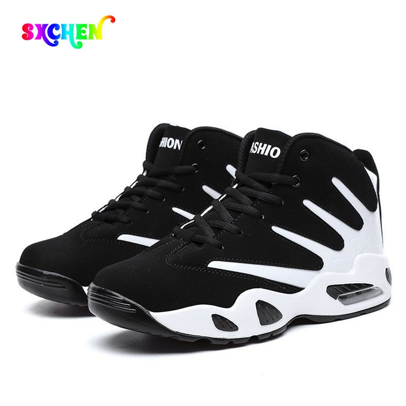 SXCHEN Men's Shoes Athletic Basketball Shoes Sports Shoes Running Shoes New Basketball Shoes Large Size Sports Shoes Youth Mid-Top Shoes Sports Shoes Sneakers
