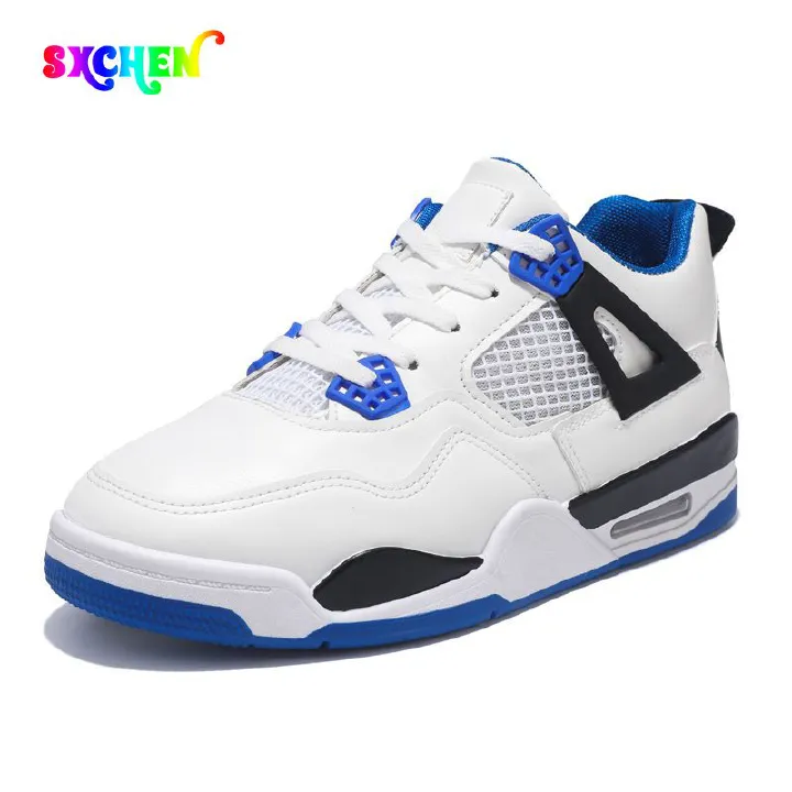 SXCHEN Men's Shoes Athletic Running New Breathable Mesh Practical Basketball Shoes, Large Size Sports Shoes, Youth Mid-Top Shoes Sneakers