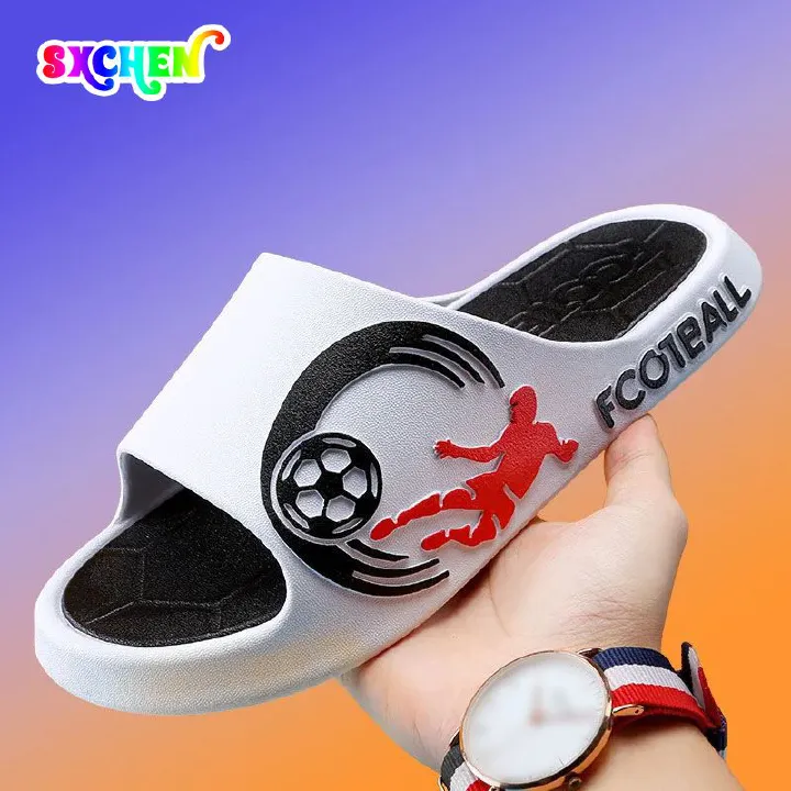 SXCHEN Men'S Shoes Slippers Indoor Slippers Thick-Soled Pvc Slippers For Outdoor Wear, Sports, Home And Indoor Dual-Use Non-Slip Slippers