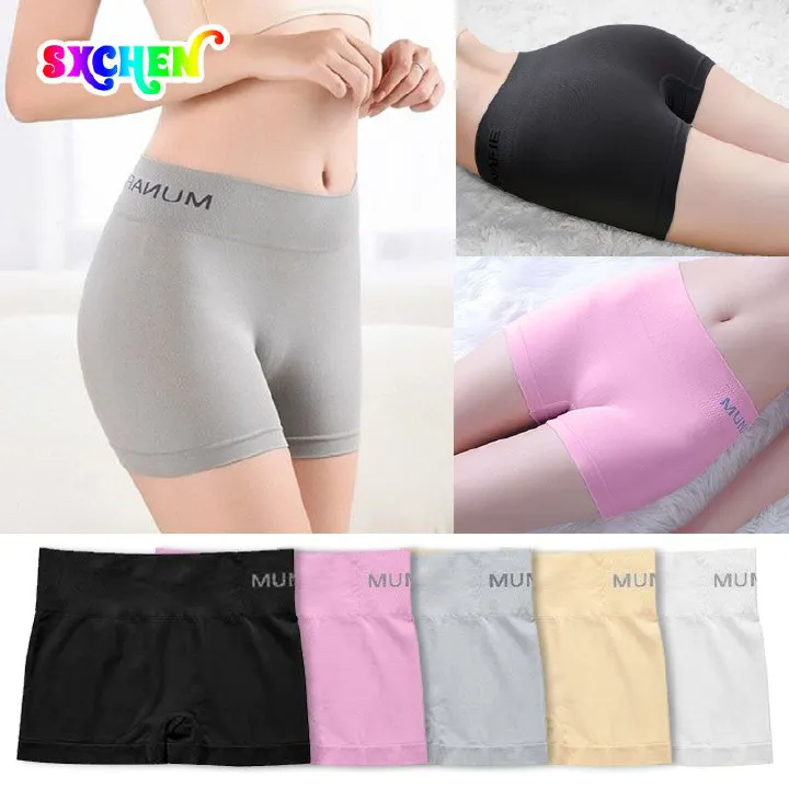SXCHEN Women'S Clothing Lingerie Panties Japanese Seamless Safety Pants Mid-Waist Large Size Comfortable Elastic School Girl Boxer Briefs Ladies Panties Underwear