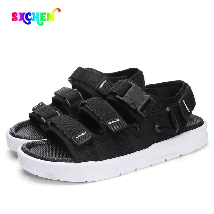 SXCHEN Men'S Shoes Sandals New Student Korean Style Trendy Sandals, Beach Shoes, Sports Open-Toe Slippers, Non-Slip Casual Sandals For Outer Wear