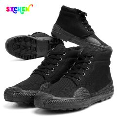 SXCHEN Men's Shoes Labor Protection Shoes Military Tactical Shoes Training Shoes Rubber Shoes  High-Top Shoes Boot Air Force Shoe Football Boots Men Fashion Canvas Shoes Boys Shoes